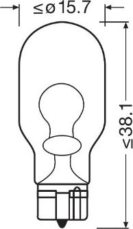 OSRAM 921-2BL - ŻARÓWKA ORGINAL W16W 12V-16W W2.1X9.5D 2SZT. BLISTER EKO