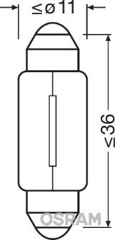 OSRAM 6461 — Żarówka, oświetlenie wnętrza