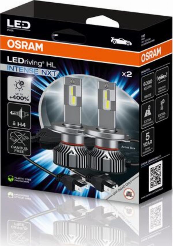 OSRAM 64193DWINN-2HB - ŻARÓWKA LEDRIVING HL INTENSE H4 P43T 42-40W 12V 2SZT. BRAK ECE 5 LAT GWARANCJI