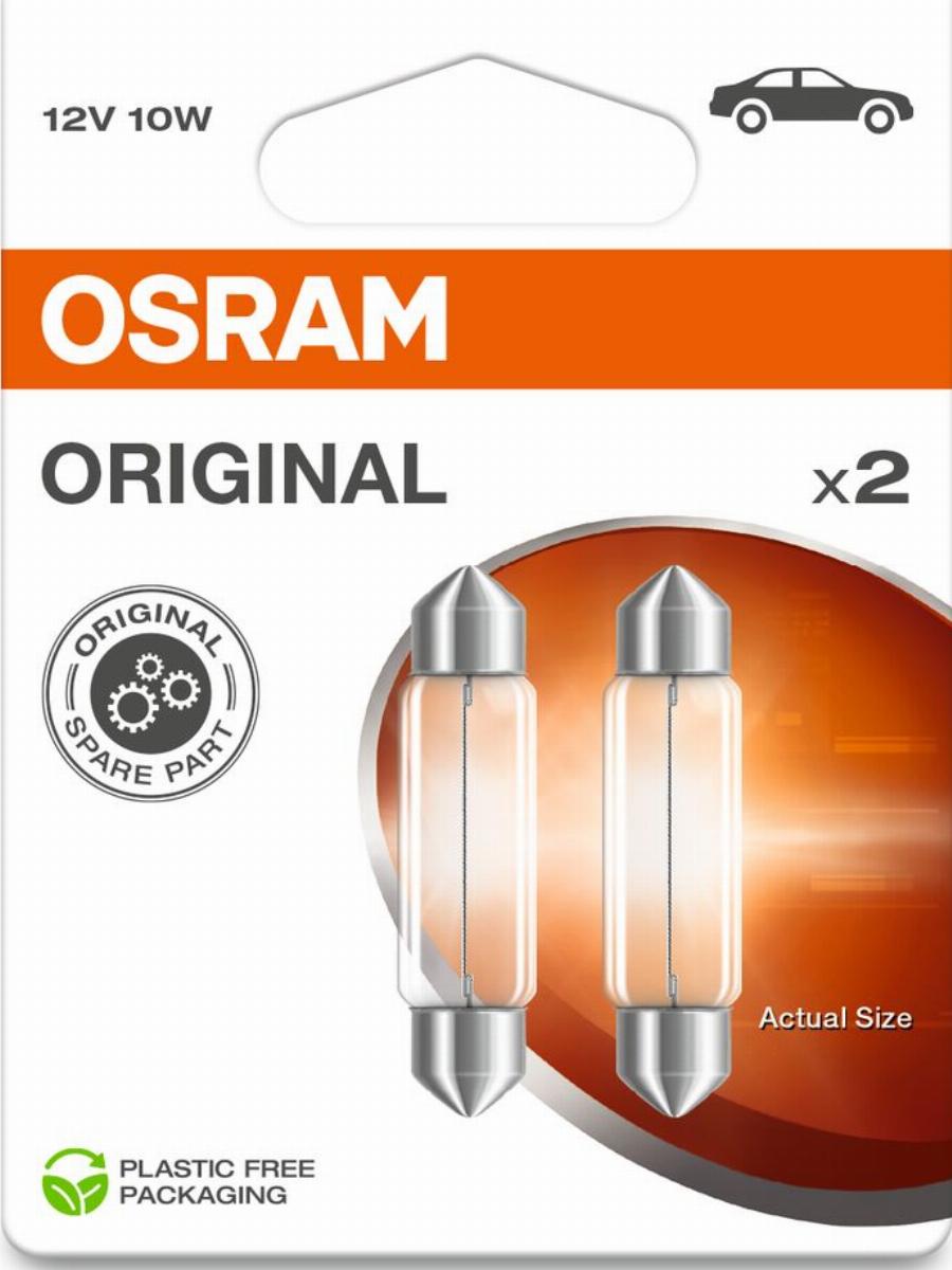 OSRAM 6411-2BL - ŻARÓWKA ORGINAL 12V. 10W. SV8.5-8 2SZT. BLISTER EKO