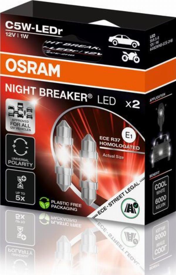 OSRAM 6418DWNB-ECE-2HB — Żarówka, oświetlenie tablicy rejestracyjnej