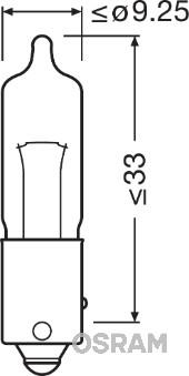 OSRAM 64137ULT - ŻARÓWKA HY21W 12V-21W BAW9S POMARAŃCZOWA- 1SZT.