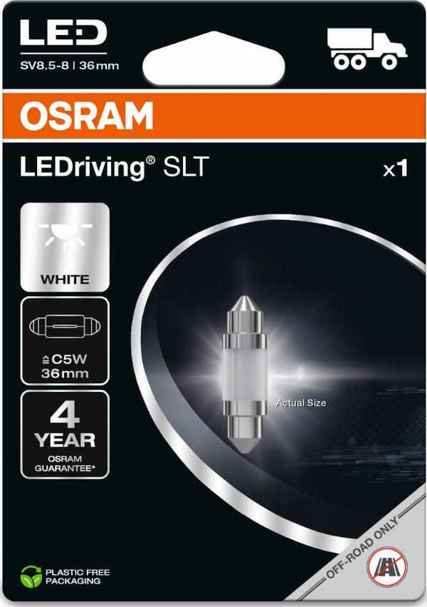 OSRAM 6436DWP-1BL - ŻARÓWKA LEDRIVING SL C5W 0.8W 24V 1SZT. BRAK ECE 4 LATA GWARANJI