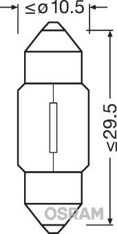 OSRAM 6438 — Żarówka, oświetlenie wnętrza