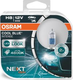 OSRAM 64212CBN-HCB - ŻARÓWKA H8 12V-35W PGJ19-1 COOL BLUE INTENSE NEXTGEN 5000K DUO BOX