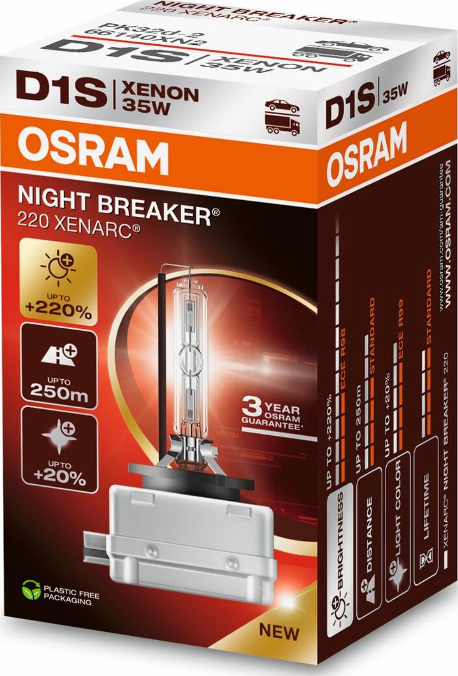 OSRAM 66140XN2 — Żarówka, reflektor dalekosiężny