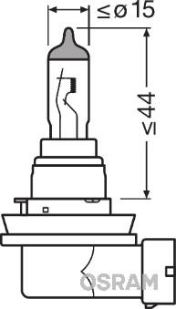 OSRAM 64212 - ŻARÓWKA H8 12V-35W PGJ19-1 ORIGINAL 12V