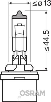 OSRAM 880 - ŻARÓWKA H27W-1 12V-27W PG13 ORIGINAL 12V