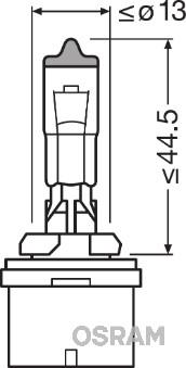 OSRAM 881 - ŻARÓWKA H27W-2 12V-27W PGJ13 ORIGINAL 12V