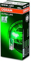 OSRAM 2825ULT - ŻARÓWKA W5W 12V-5W W2.1X9.5D CAŁOSZKLANA 10SZT ULTRA LIFE