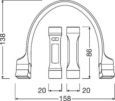 OSRAM LEDIL413 - LAMPA NA SZYJĘ WEARABLE NECK LIGHT