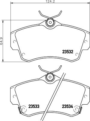 Textar 2353202 - KLOCKI HAM. CHRYSLER P. PT CRU