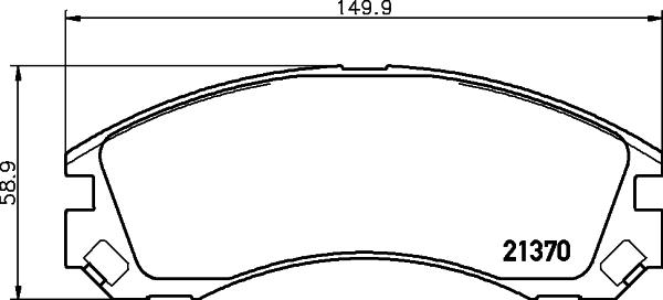 Textar 2137001 - KLOCKI HAM. MITSUBISHI P. DELICA-LANCER-OUTLANDER-SPACE WAGON 2.0-3.0 96-