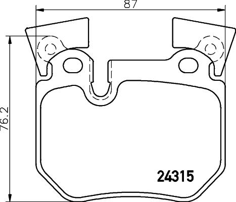 BOSCH 0 986 494 421 - KLOCKI HAMULCOWE TYŁ