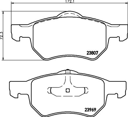 BENDIX Braking BPD2048 - KLOCKI HAMULCOWE PRZÓD