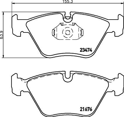 Textar 2347402 - KLOCKI HAM. BMW P. E34-E36-E46 M3-M5