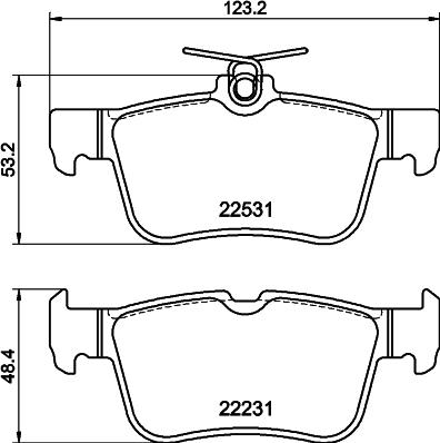 Textar 2253105 - KLOCKI HAM. FORD T. KUGA-MONDEO 1.0-2.5 14-