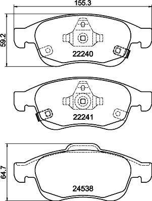 Meyle 025 245 3819 - KLOCKI HAM. JEEP P. RENEGADE 1.4-1.6-2.0 CRD 14-