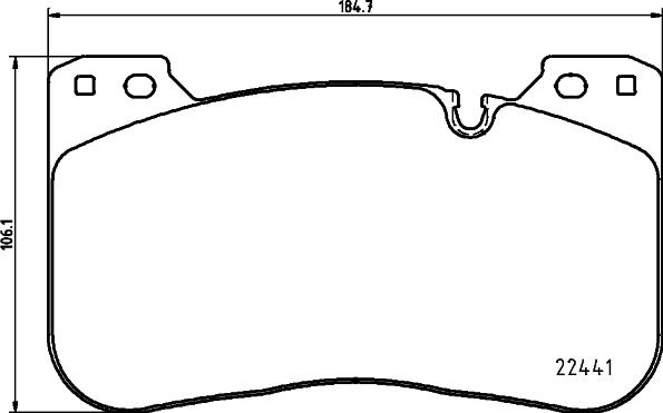Textar 2244101 - KLOCKI HAM. BMW P. 3-4-5-8-X5-X6 3.0-4.4 17-