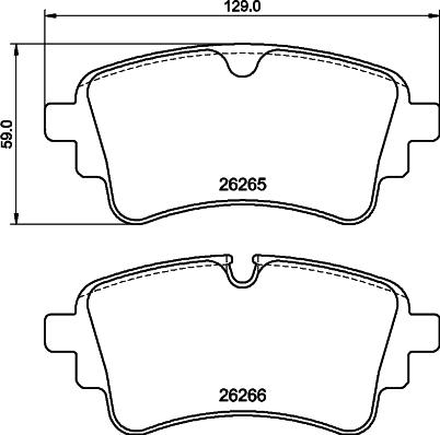 BENDIX Braking BPD1648 - KLOCKI HAMULCOWE TYŁ