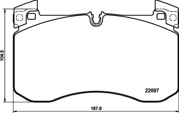 Delphi LP3728 - Klocek hamulcowy kpl.