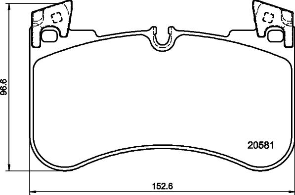 Textar 2058101 - Klocek hamulcowy kpl.
