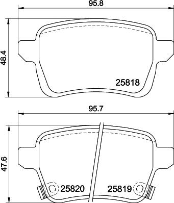 Textar 2581802 - KLOCKI HAM. FIAT T. TIPO 1.4 16-