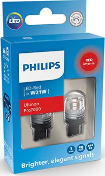 PHILIPS 11065RU70X2 - ZAROWKA LED W21W 11065 RU70 12-24V-2SZT