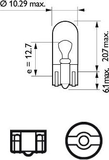 PHILIPS 13961B2 - ZAROWKA W5W STANDARD 24V 5W-2SZT
