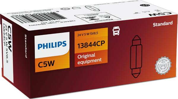 PHILIPS 13844CP — Żarówka, oświetlenie tablicy rejestracyjnej