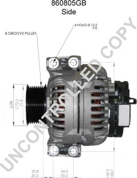 Prestolite Electric 860805GB - Alternator