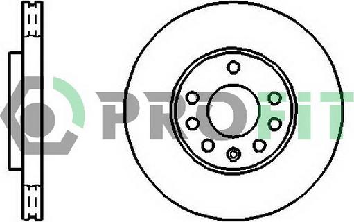 Maxgear 19-0804 - TARCZA HAM. OPEL P. ASTRA G