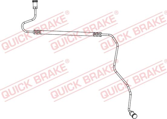 QUICK BRAKE 96.017 - PRZEWÓD HAM. ELAST. CITROEN T. C3 1.2-1.6 09- LE