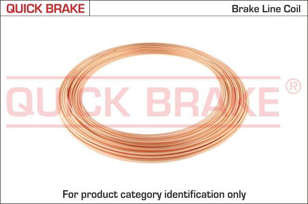 QUICK BRAKE 1911 CU-10M - PRZEWÓD HAM. DŁ. 10M MIEDZIANY BEZ KOŃCÓWEK 4.76 MM