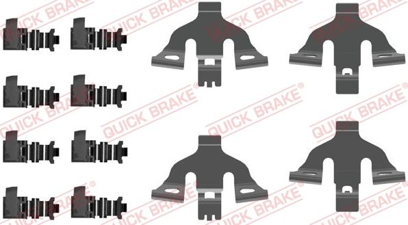 QUICK BRAKE 1090092 - Zestaw montażowy klocka hamulcowego