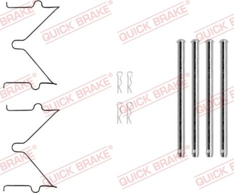 QUICK BRAKE 1090040 - ZESTAW INSTAL.KLOCKOW HAM.PAJERO 3.2 06-