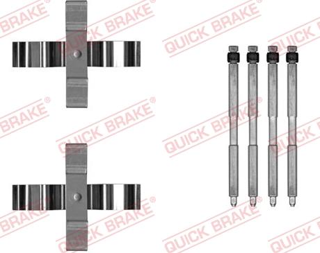 QUICK BRAKE 1090055 - ZESTAW INST. KLOCKÓW HAM. BMW T. 2-3-4 14-