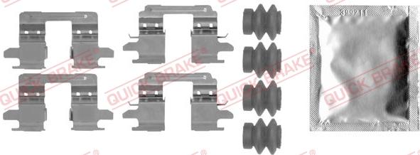 QUICK BRAKE 109-0005 - ZESTAW INSTAL.KLOCKOW HAM.JUKE 1.6 10-