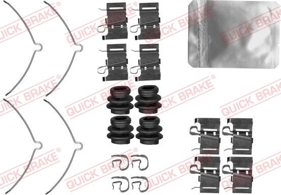 QUICK BRAKE 1090001 — Zestaw akcesoriów, klocki hamulcowe