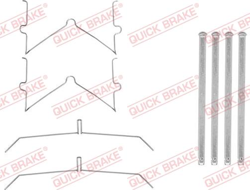 QUICK BRAKE 1090003 — Zestaw akcesoriów, klocki hamulcowe