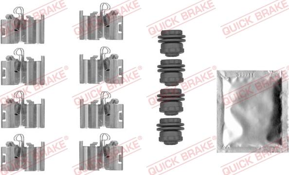 QUICK BRAKE 1090015 - ZESTAW INST. KLOCKÓW HAM. JEEP T. RENEGADE 14-