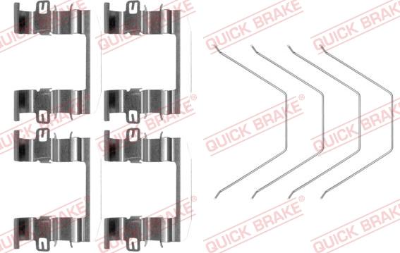 QUICK BRAKE 1090016 — Zestaw akcesoriów, klocki hamulcowe