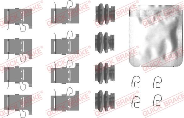 QUICK BRAKE 1090084 — Zestaw akcesoriów, klocki hamulcowe