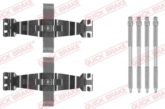 QUICK BRAKE 1090022 - ZESTAW INST. KLOCKÓW HAM. AUDI P. A6-A7-Q5 08-