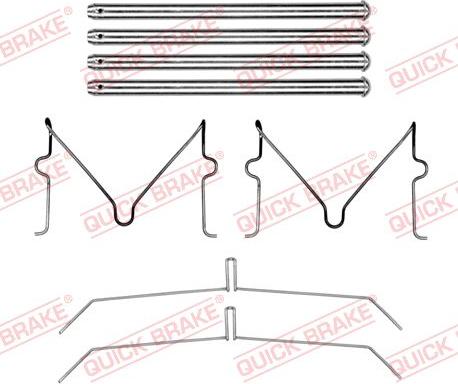 QUICK BRAKE 109-0199 — Zestaw akcesoriów, klocki hamulcowe