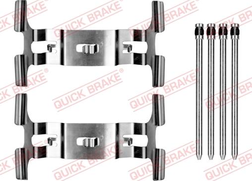 QUICK BRAKE 109-0195 — Zestaw akcesoriów, klocki hamulcowe