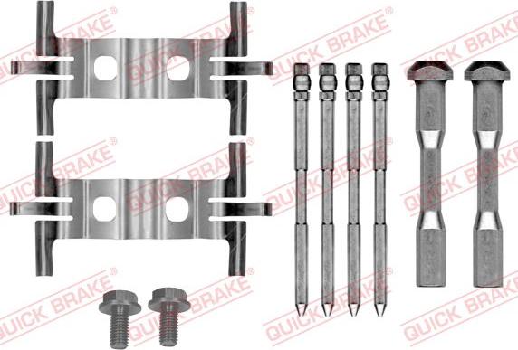 QUICK BRAKE 109-0190 — Zestaw akcesoriów, klocki hamulcowe