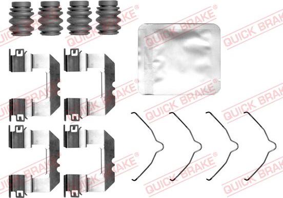 QUICK BRAKE 109-0191 — Zestaw akcesoriów, klocki hamulcowe