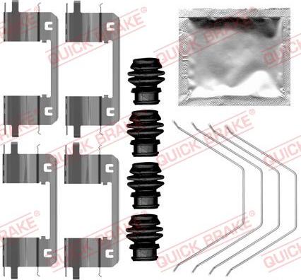 QUICK BRAKE 109-0141 — Zestaw akcesoriów, klocki hamulcowe