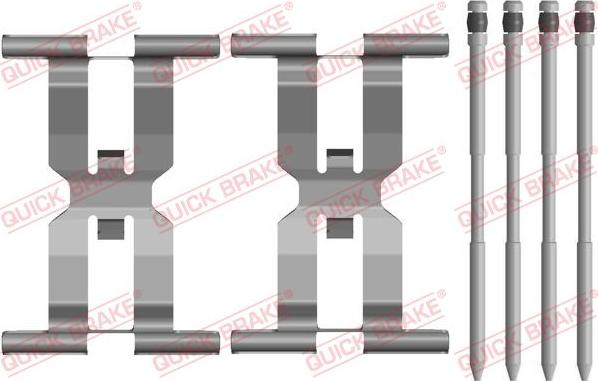 QUICK BRAKE 109-0143 - ZESTAW INST. KLOCKÓW HAM. LAND ROVER P. DEFENDER-DISCOVERY-RANGE ROVER 12-